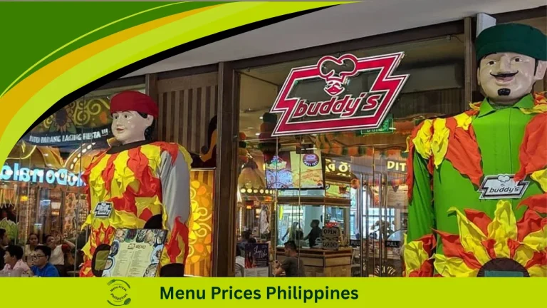 Buddy’s Menu With Prices In The Philippines