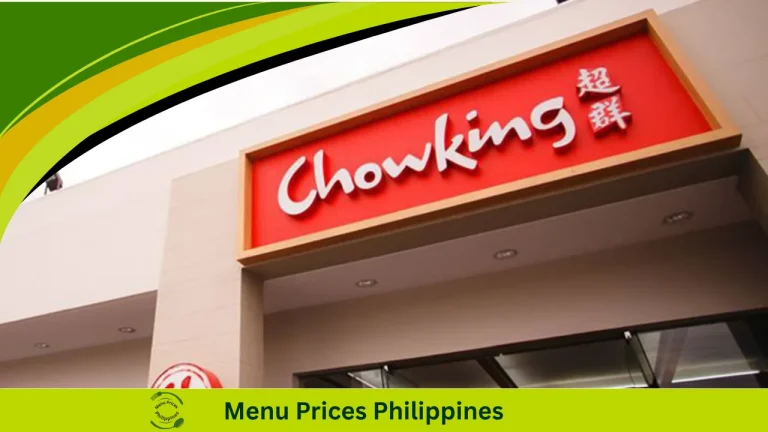 Chowking Menu With Prices In The Philippines 