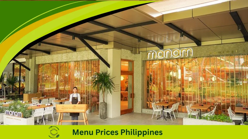 Manam Menu With Prices In The Philippines 