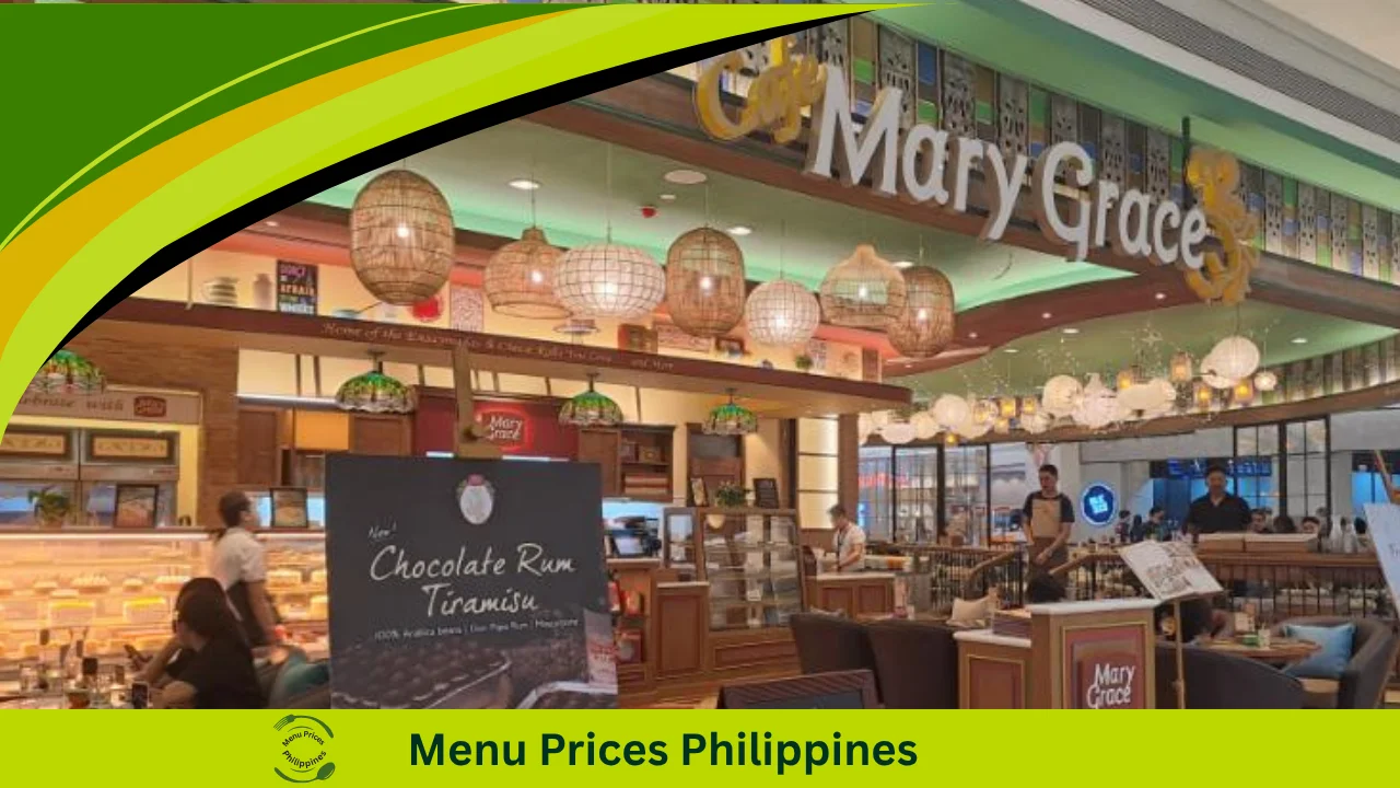 Mary Grace Menu With Prices In The Philippines