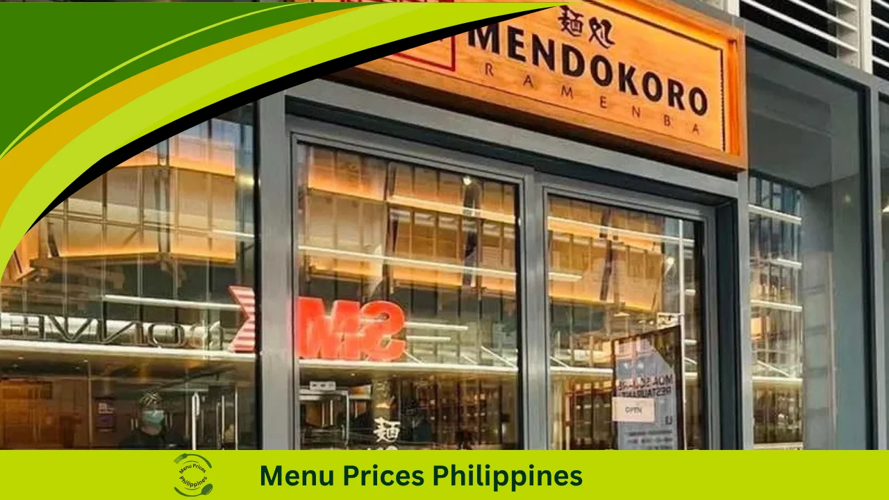 Mendokoro Ramenba Menu With Prices In The Philippines
