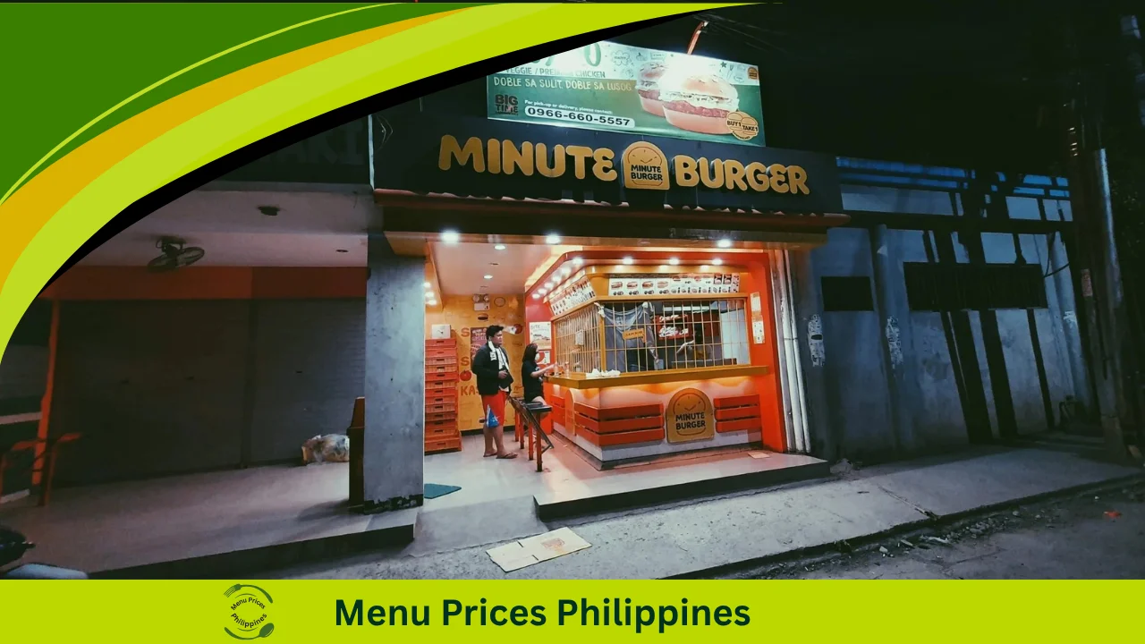 Minute Burger Menu With Prices In The Philippines