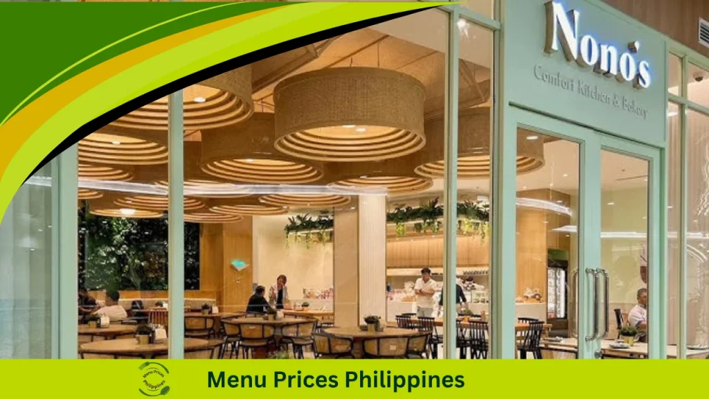Nono’s Menu With Prices In The Philippines