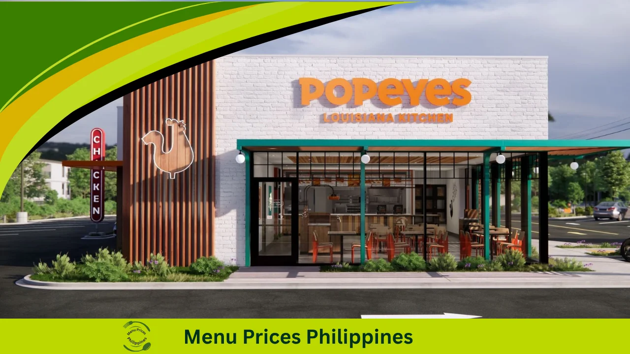 Popeyes Menu With Prices In The Philippines 