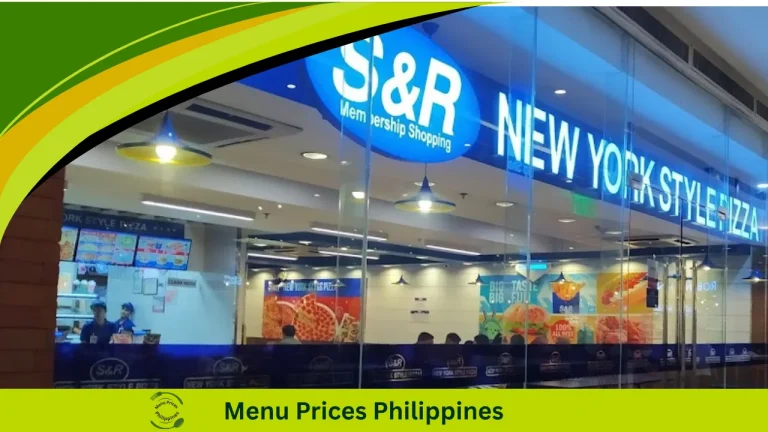 S & R Pizza Menu With Prices In The Philippines 