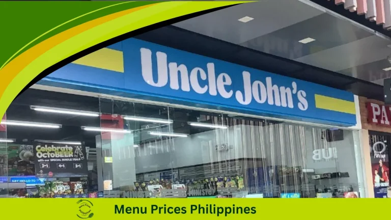 Uncle John’s Ministop Menu With Prices In The Philippines