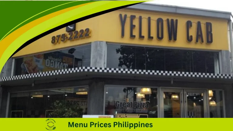 Yellow Cab Menu With Prices In The Philippines 